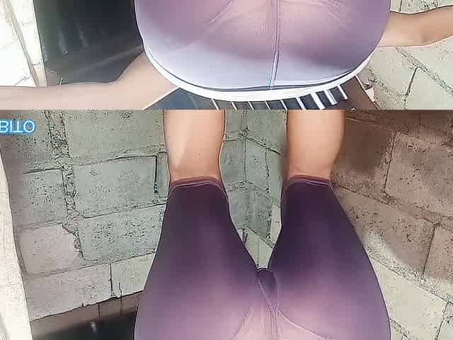 Peeing My Cycling Short Whilst Squat