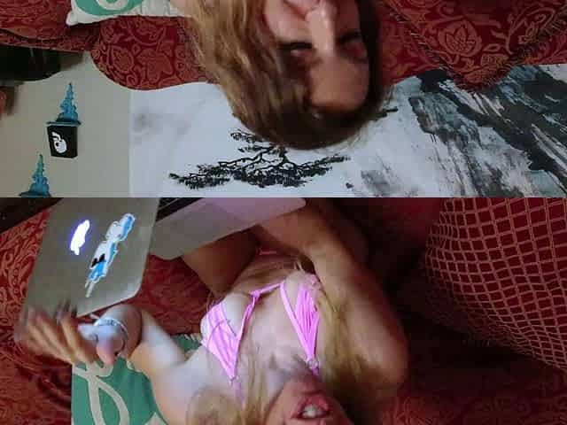 Amateur double toy masturbation