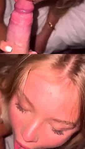 Natural Blonde Lolapoppss Gives POV Blowjob