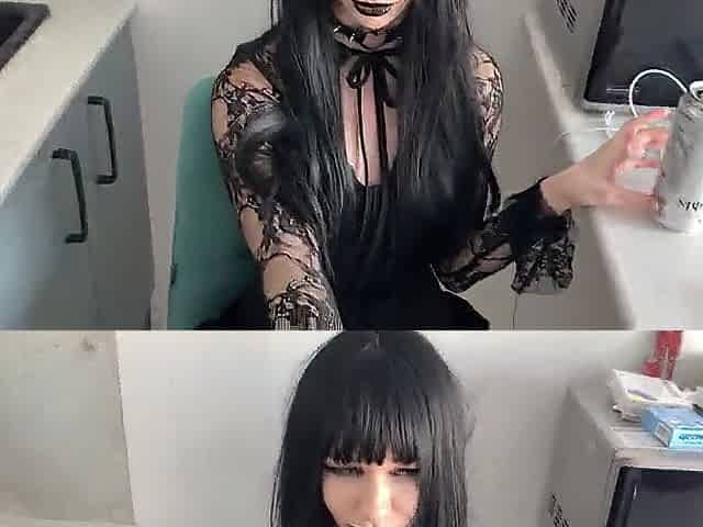I became an emo cutie's boyfriend for a day and drilled her for a can of energy gulp.