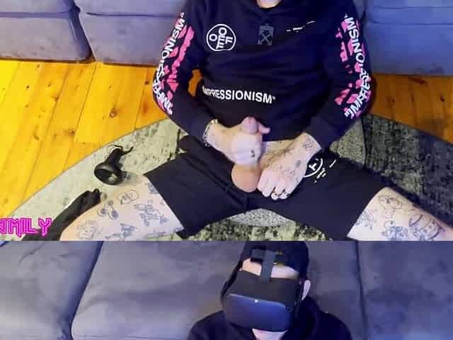 Sneaky WENCH catches boyfriend Watching VR porn and SQUIRTS ALL OVER HIM 9 TIMES!!