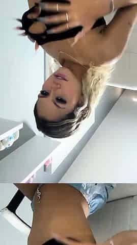 Amateur blonde teen girlfriend toyed and facialized