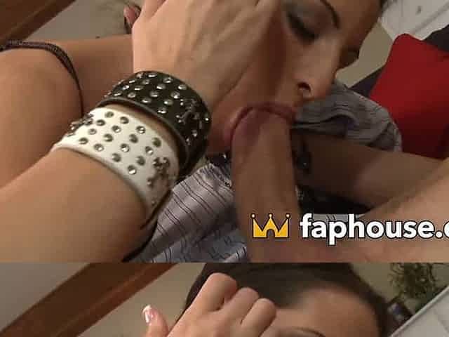 Slutty brunette Kortney Kane gets kinky and sloppy with a ample beef whistle and a super hot pussyfucking sesson!