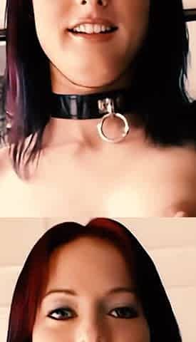 Melissa Lauren Looks Into the Camera as She Licks and Sucks a Black Dick