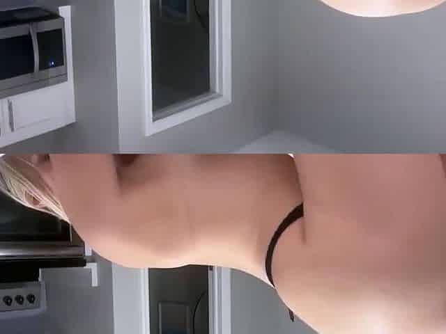 Shaking her hot ass in the studio