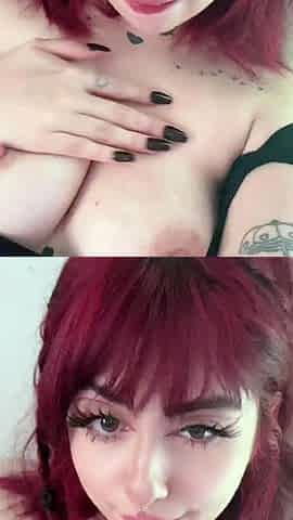 Pregnant Redhead Webcam Masturbation
