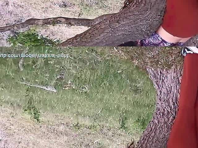 Drilled A Stuck Gal In The Forest And Got Caught Whilst Cumming
