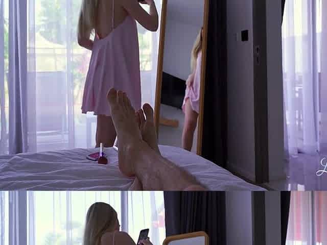 Unintentionally Creampied Stepsis During Kinky Snatch Rubbing - Lil Elle