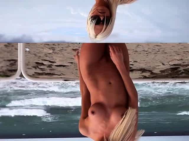Beautiful blonde babe franziska facella solo masturbation