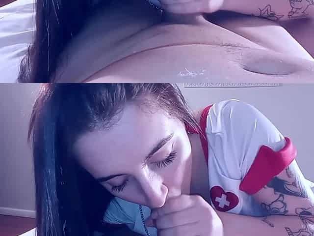 Nurse Gives Experimental Cock Injection Then Swallows His Cum