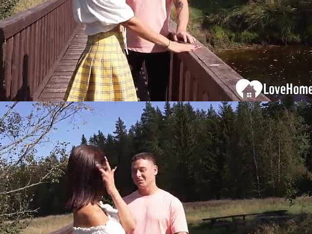 Outdoor sex makes my gal cheerful