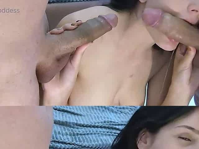 Amateur teen blowjob and cumshot