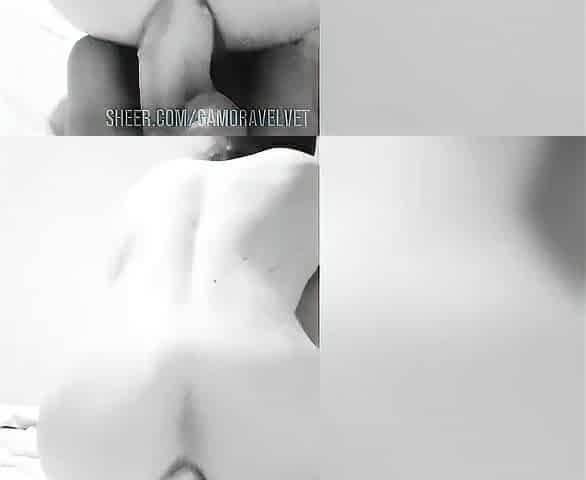 SISSY SCREAMS AS KNOB FILLS VAGINA PAST BREAKING POINT