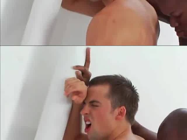 Gorgeous Interracial Group Sex In The Public Shower!