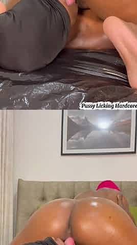 Black Lesbo Lovers Squirting Jointly in Romantic Bliss