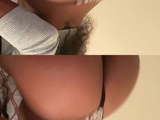 strap in constricted booty