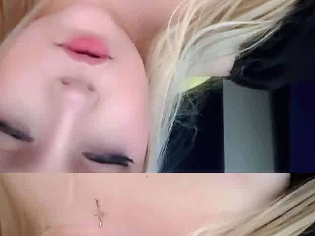 Blonde Girl With Chubby Innie vs Fuck Machine