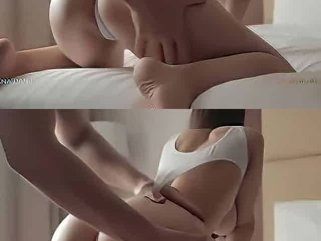 Amateur Big Tits Girl In A Lewd White Bodysuit Shows Her Perfect Round Ass And Fucks Passionately, featuring Diana Daniels