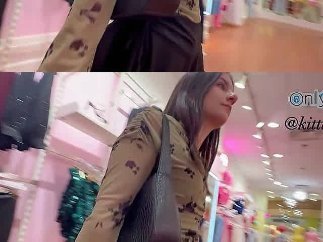I caught a random stranger recording clips up my mini petticoat at the mall and got indeed lewd????