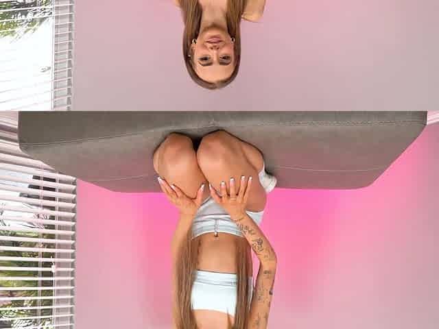 Petite stepsister goes on all fours to suck dick... prior to WILD sex