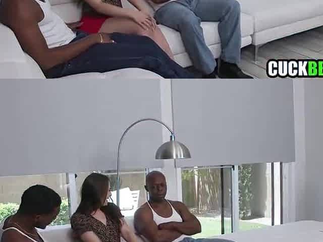 Hawt Wife Orders Cuck See Her Three-some Banging Ebony Dongs