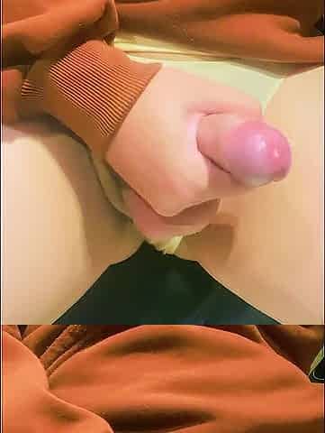 Thicc Femboy cum with pants compilation