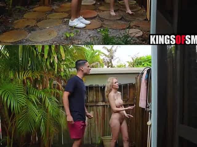 Lewd step mamma needs step son's jock
