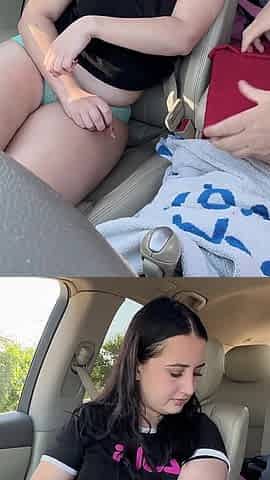 Countryside Drive Squirt Pee and Golldenshower in My Car Part 2