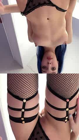 I Tease You with My Exposed Curves and Stockings