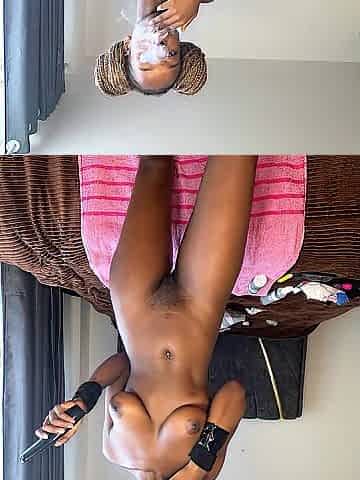 riding large ebony schlong