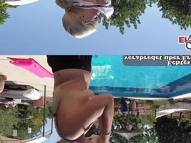 German blond tourist banged on vacation in Mallorca