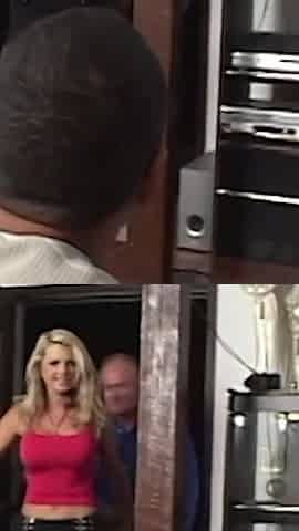 The Blonde Is Surrounded by Four Men and Their Group Sex Orgy Thoughts