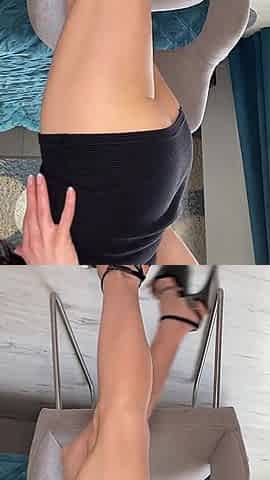 JOI, CEI & Cum Countdown Strip Tease with Oiled Handjob
