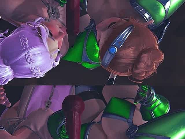 Two Elves Suck a Big Devil's Cock