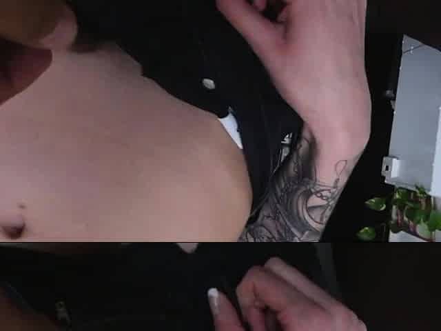 Stepbro Catches His Step Sister Masturbating & Watching A
