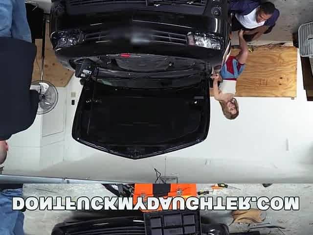 18yo Teen Lilly Ford Screws Dad's Mechanic Ally (dfmd15754)