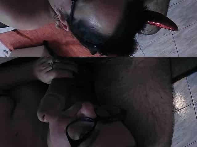 My girlfriend is a little devil who likes to suck schlong and make it cum - Halloween 2024