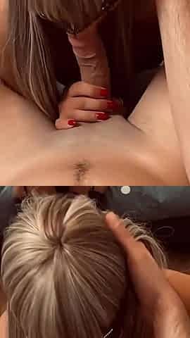 Adeline Murphy is called to give a blowjob to a customer