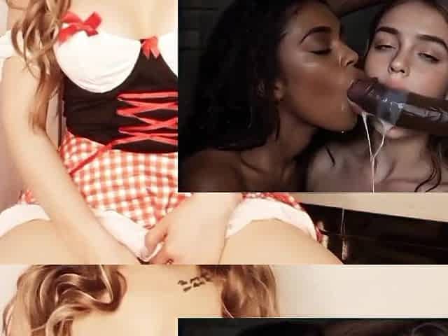 Naive youthful babes suck a large ebony dong for the 1st time - Masturbating with AI