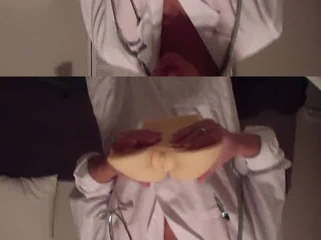 Mrs. Doctor exams a shy dude for her students - part 1