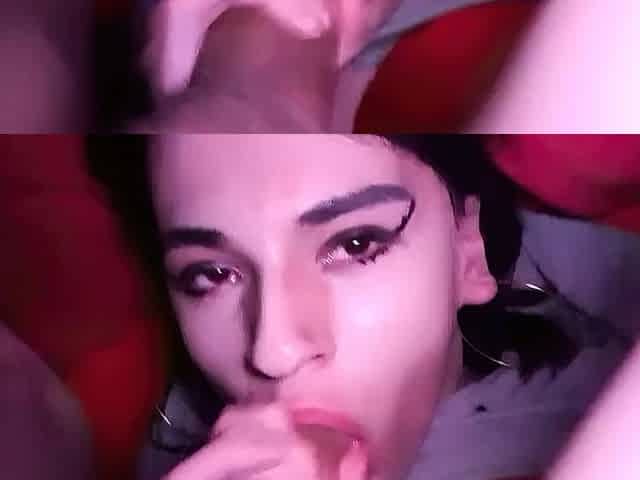 Homemade amateur webcam blowjob