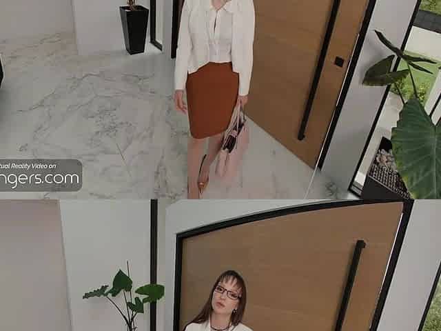 VR Bangers: Hawt Breasty Lexi Luna in Glasses and Nylons Sucks Your Penis and Bangs Hard pt.two