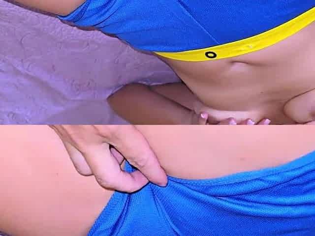 Licking my stepsis until this babe had climax
