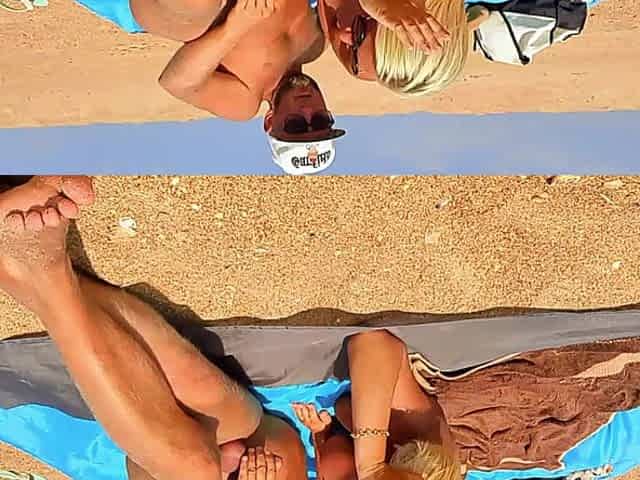 Exhibitionists Fuck on the Beach