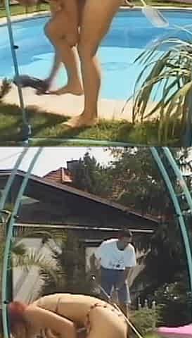 Horny Young Big Tits Redhead Girl Gets Her Ass Pounded in the Pool by a Big Hard Cock