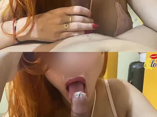 POV Deep Blowjob - My Colombian Sucks Me Like a Goddess - Colomperx