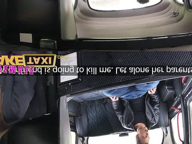 Female Fake Taxi Youthful man speed bangs moist shaven czech