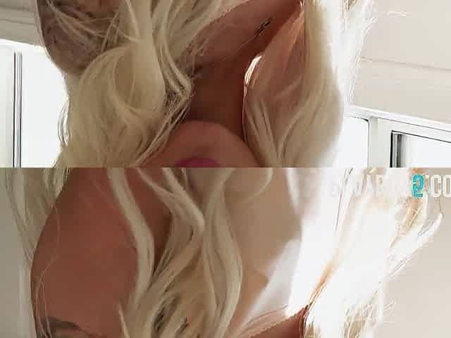 Bubble booty teen blond Elsa Jean gets bare at home and looks breathtaking