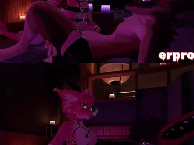 vrchat a fur dragon and a rex indulge every other raunchy wants