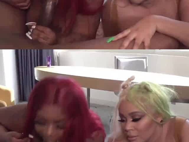 Spicy black BBWs thrilling xxx clip